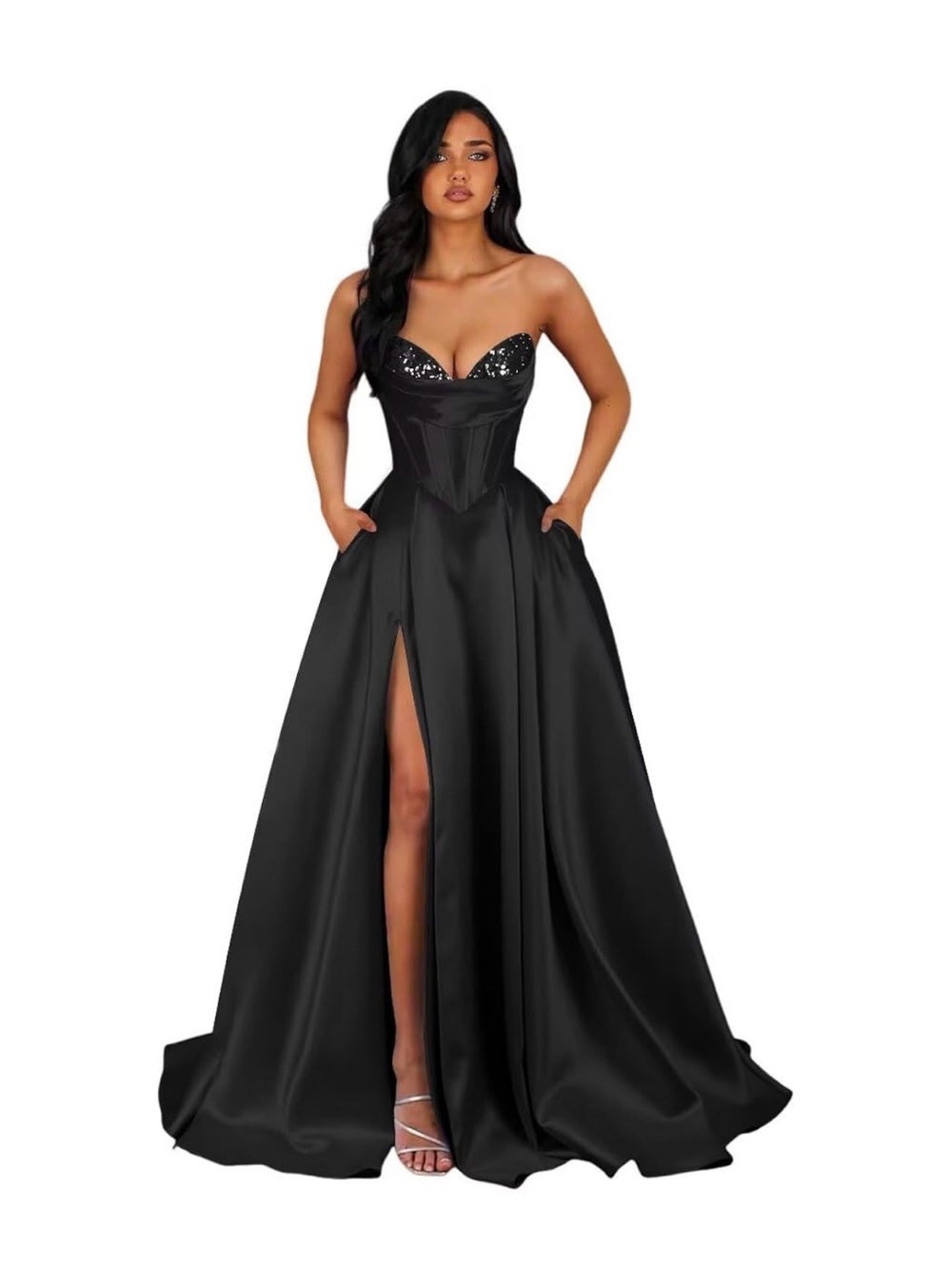 Black Gown Dress Size 8